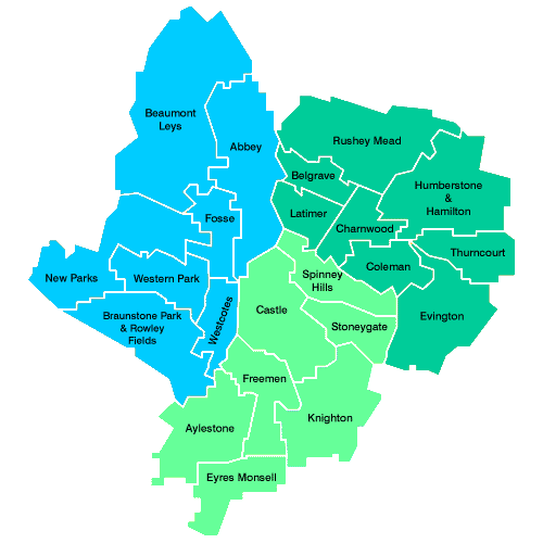 Leicester Ward Map